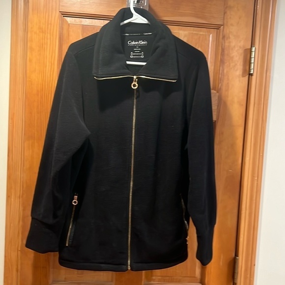 CALVIN Klein performance black 1x fleece zip up jacket - Picture 1 of 9